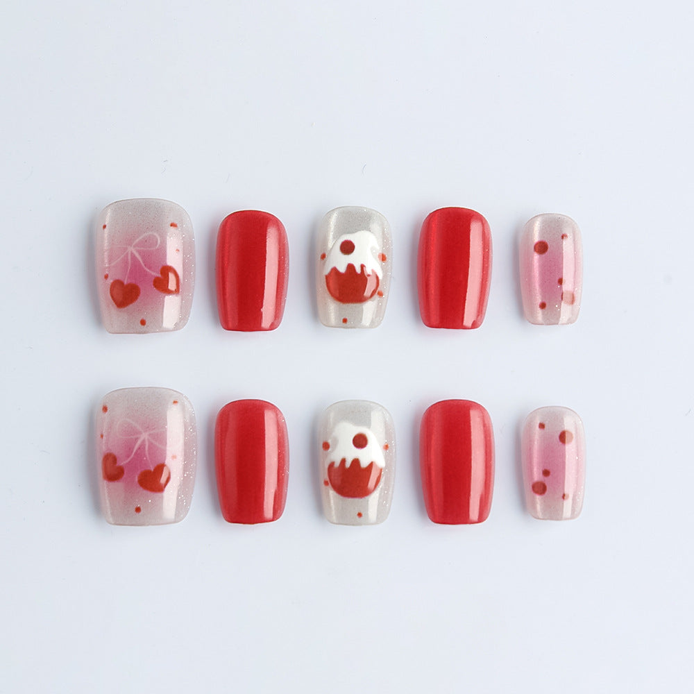 Decorative Themed Press-On Nail Set Bowlift