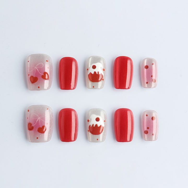 Decorative Themed Press-On Nail Set Bowlift