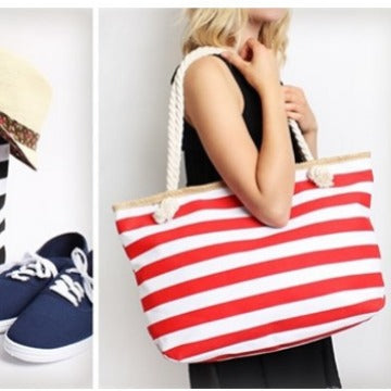 Beach bag made of high-quality canvas with sturdy rope handles Bowlift