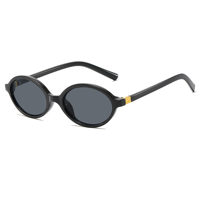 Vintage-Inspired Oval Frame Eyeglasses Bowlift