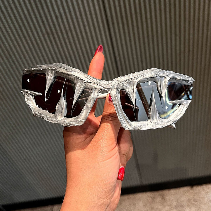 Women's Futuristic Sport Sunglasses with Extraordinary Unicorn Design Bowlift