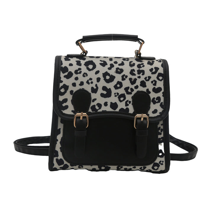Chic Leopard Print Satchel Crossbody Bag Bowlift