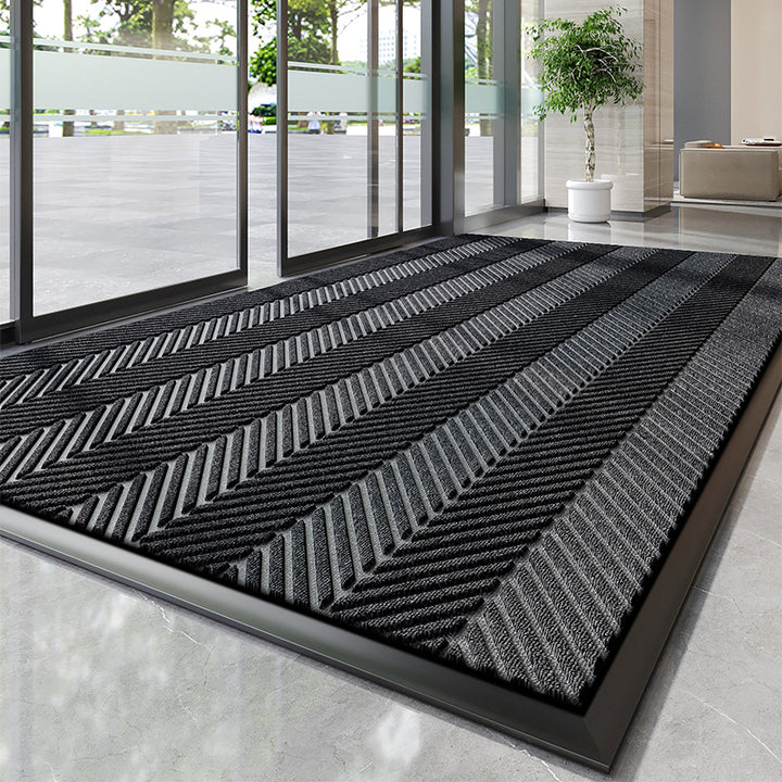 Decorative Chevron Pattern Entry Mat Bowlift