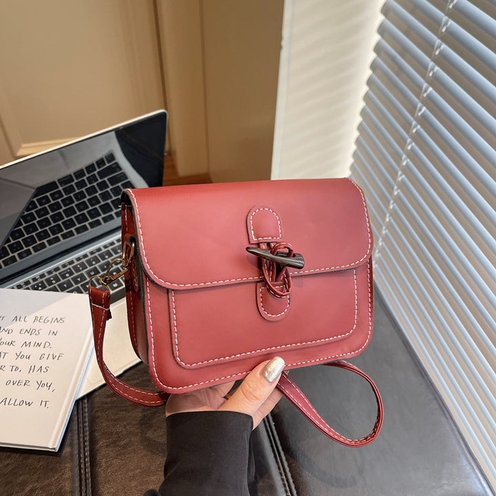 WoStructured Leather Crossbody Bag Bowlift