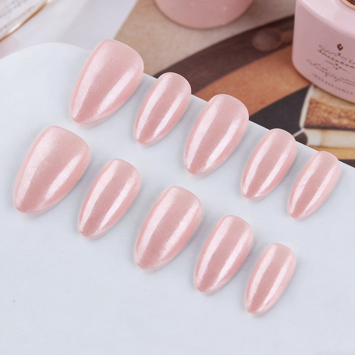 Elegant Almond-Shaped Press-On Nails Bowlift