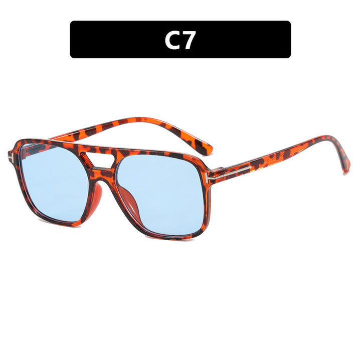 Ladies elegant geometric sunglasses with stylish frame Bowlift