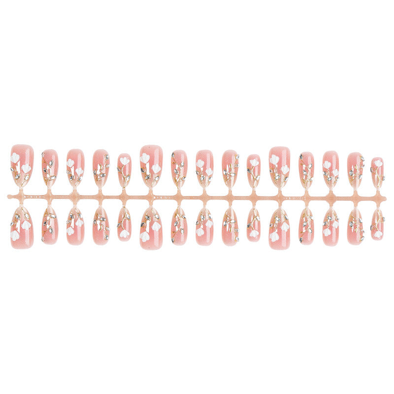 Art Nail Set with Elegant Floral Decorations Bowlift