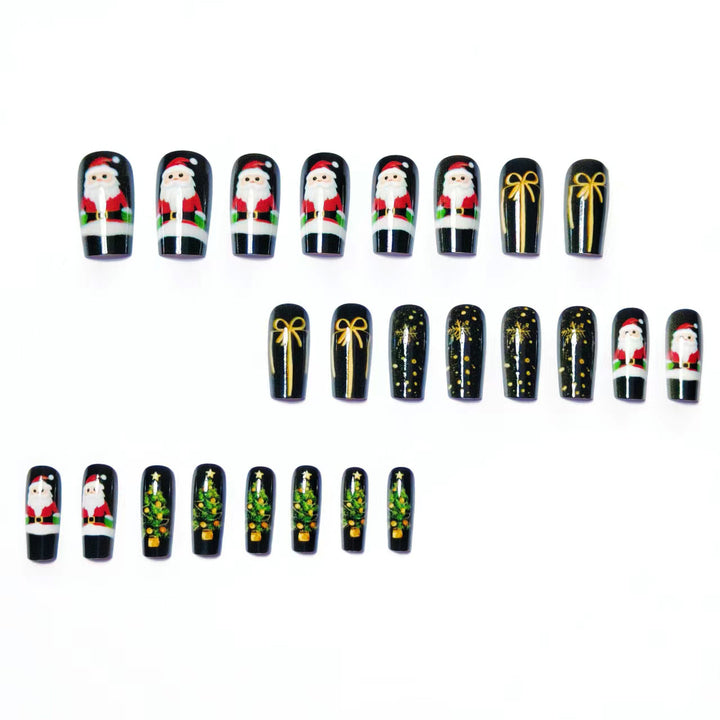 Artificial nails with festive Christmas motif Bowlift