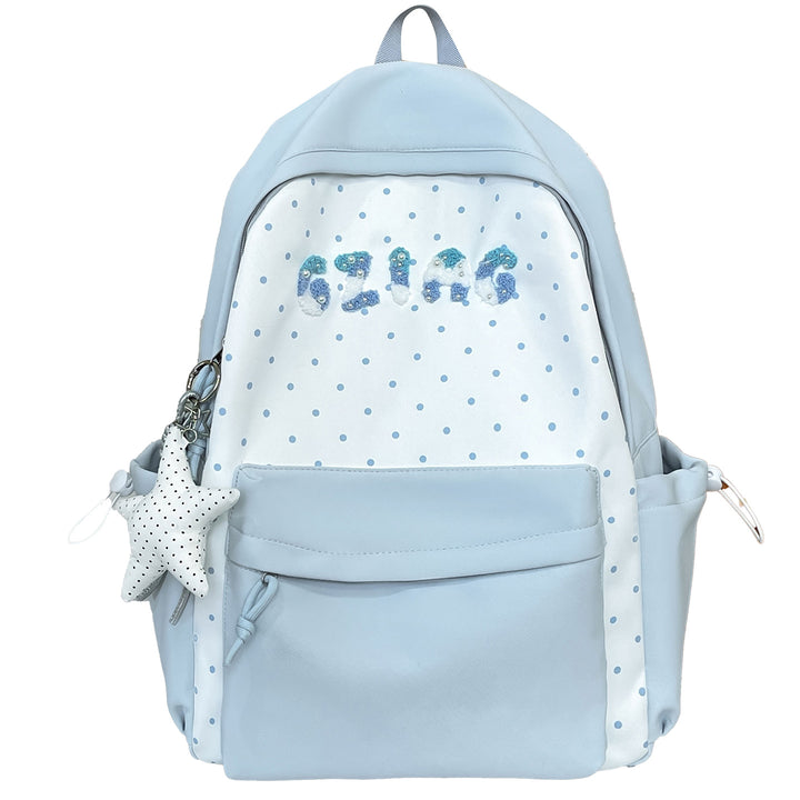 Cute Polka Dot Patterned Backpack Bowlift