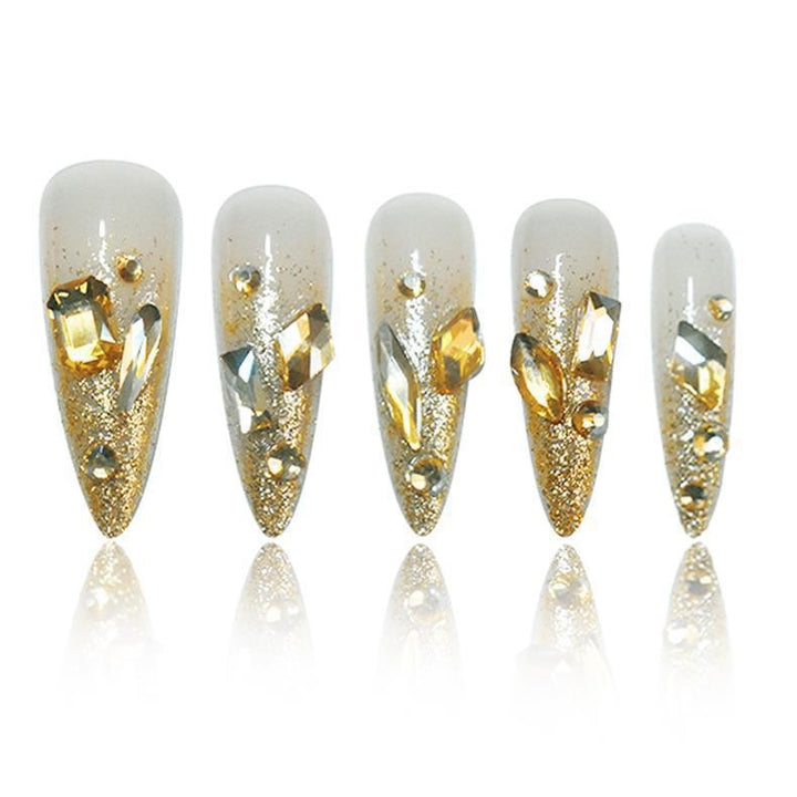 Glamorous Stiletto Press-On Nail Extensions Bowlift
