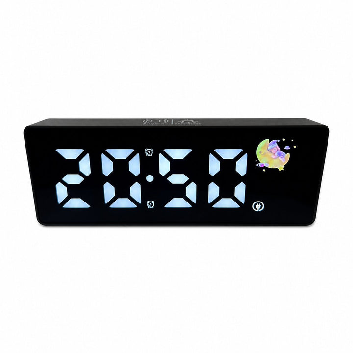 Digital Night Light Alarm Clock with Large LED Display Bowlift