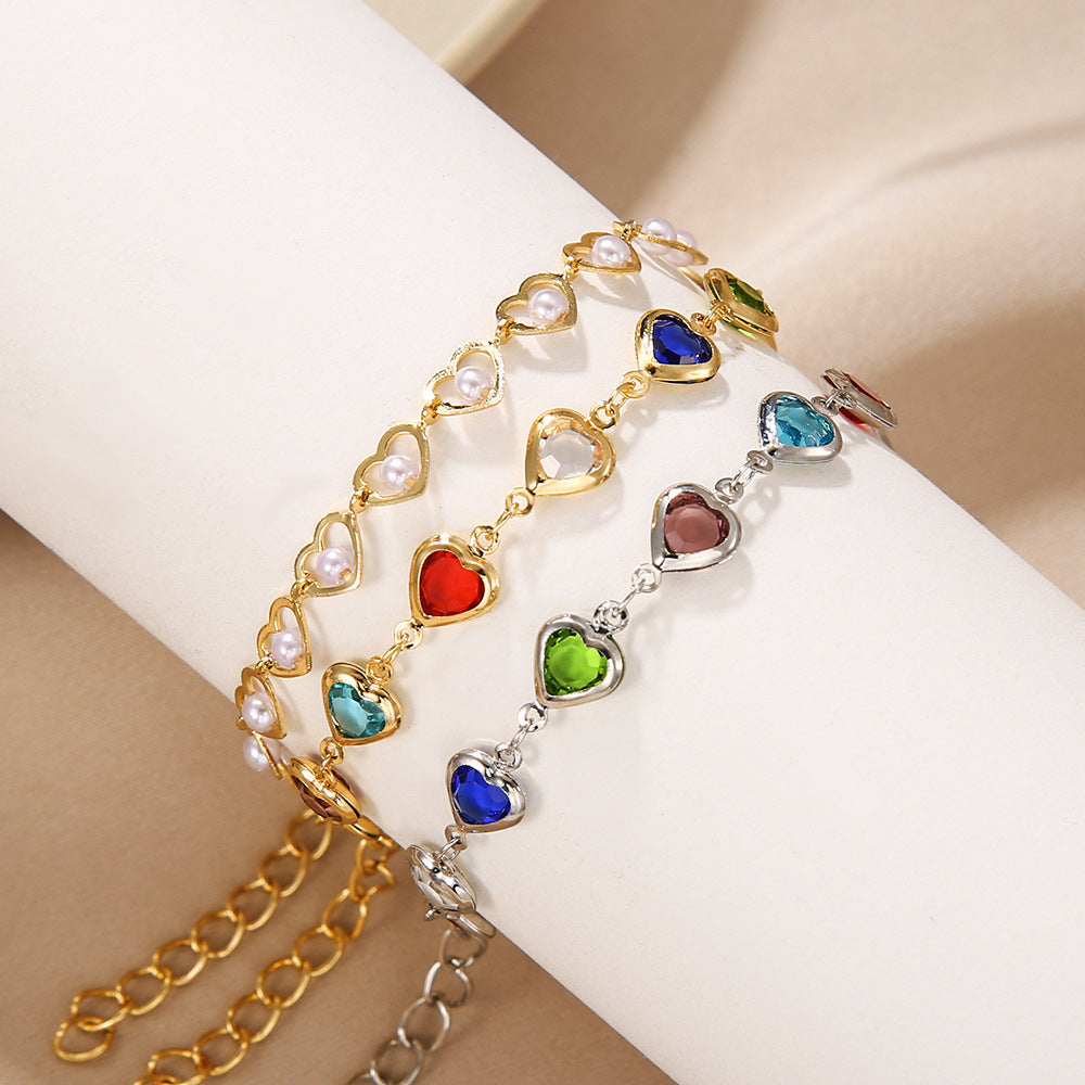 Butterfly and Daisy Charm Anklet Bowlift