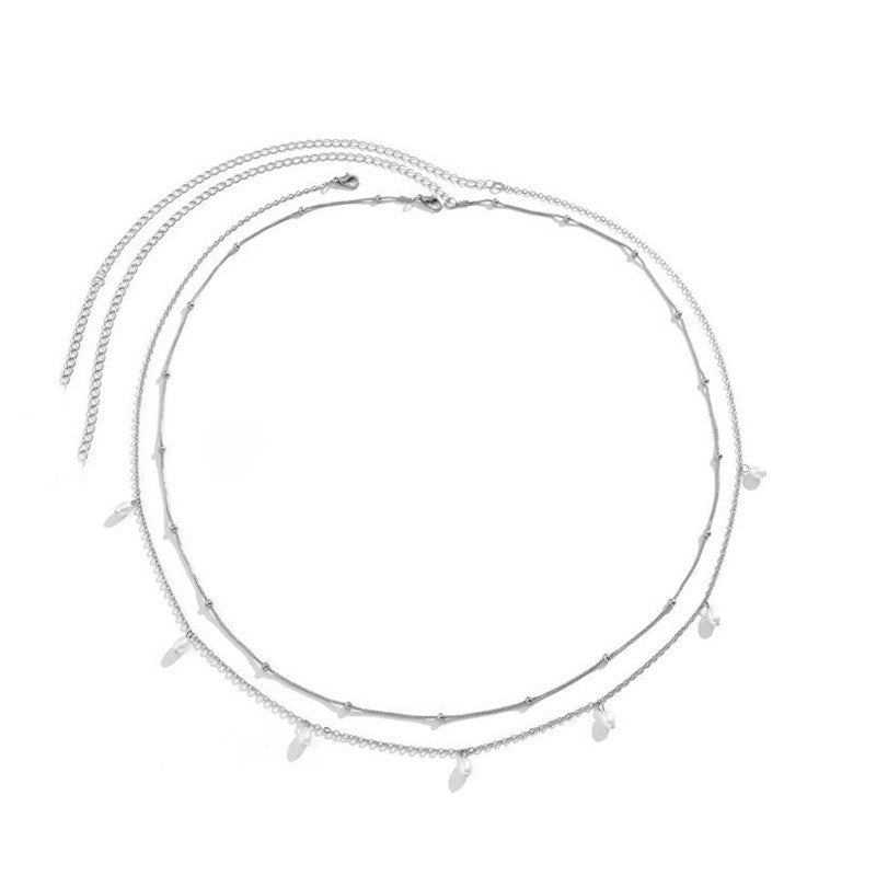 Delicate Layered Chain Necklace Bowlift