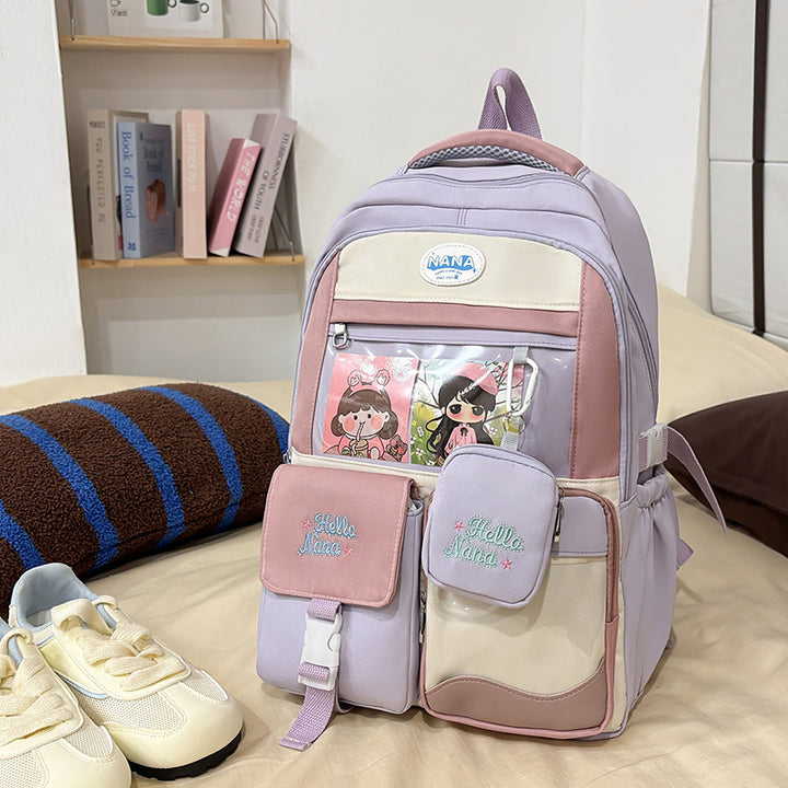 Cartoon Character Print Backpack