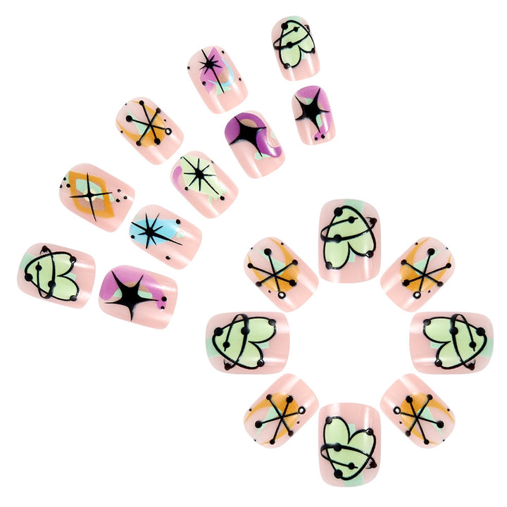 Artistic Abstract Nail Art Bowlift