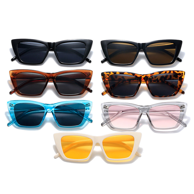 Women's trendy oversized sunglasses with innovative transparent frame Bowlift