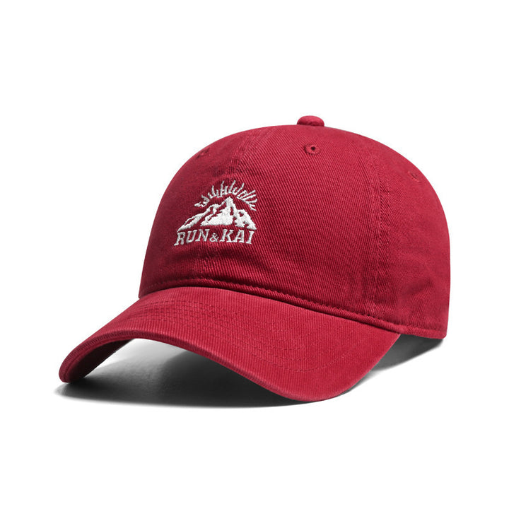 Men's Casual Distressed Embroidered Cap Bowlift