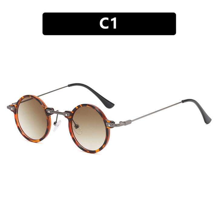Women's fashionable round sunglasses with stylish metal frame and polarized lenses Bowlift