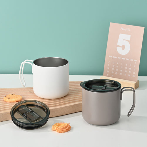 Ladies functional coffee mug with transparent lid Bowlift