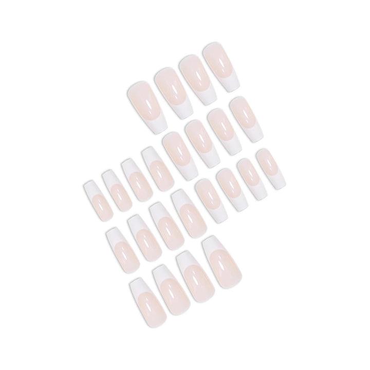 Elegant French Tip Nail Art Extensions Bowlift
