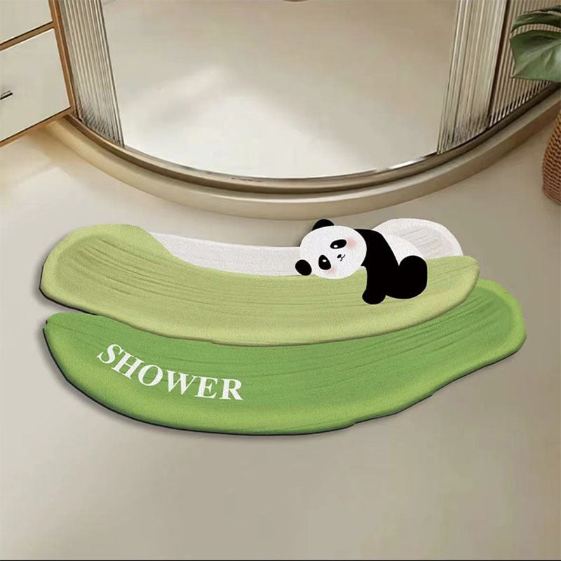 Cute Panda-Themed Bath Mat