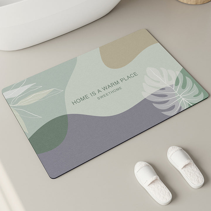 Elegant Textured Bathroom Mat