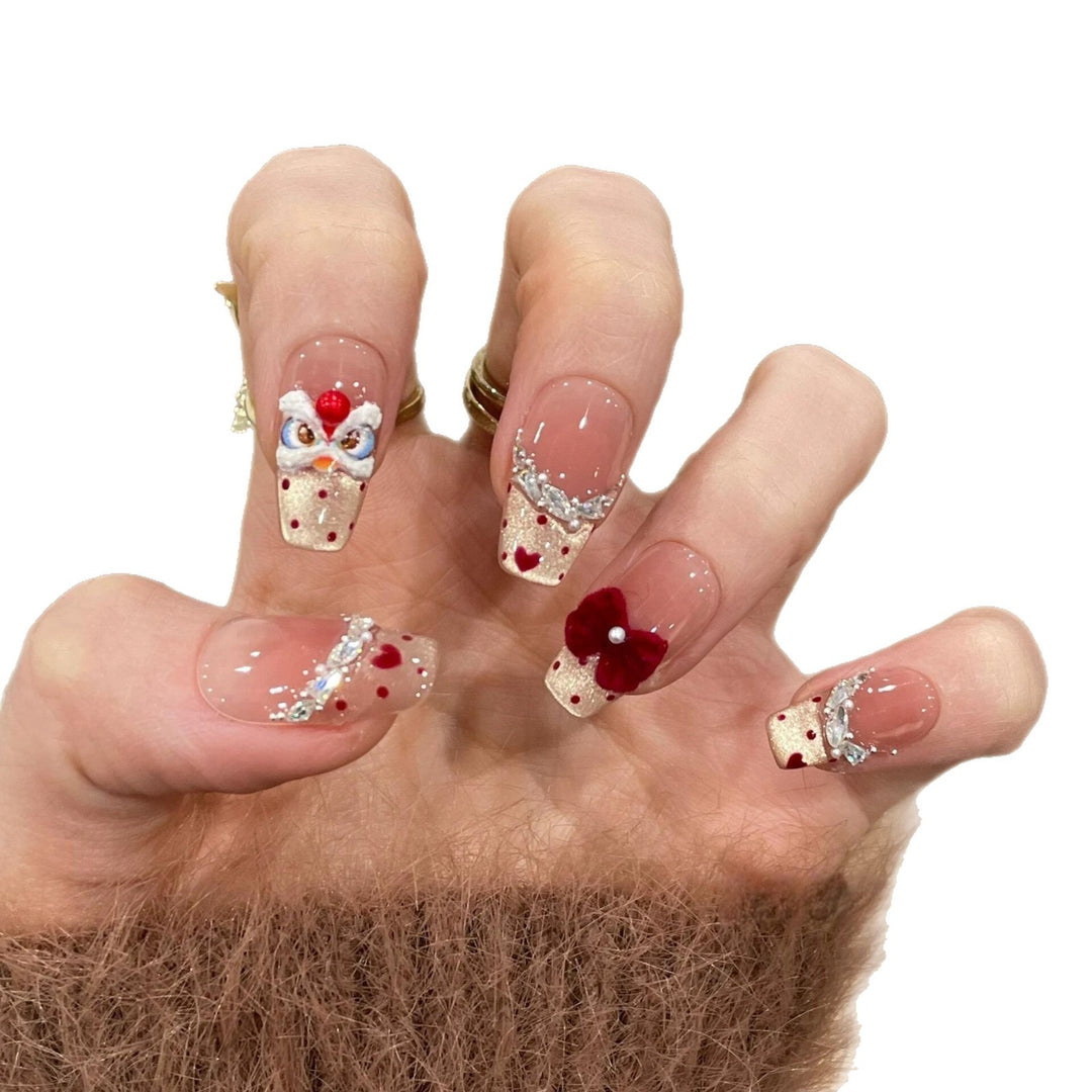 Creative nail art with flower and fruit motifs Bowlift