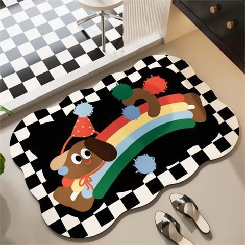 Playful Dog-Themed Mat