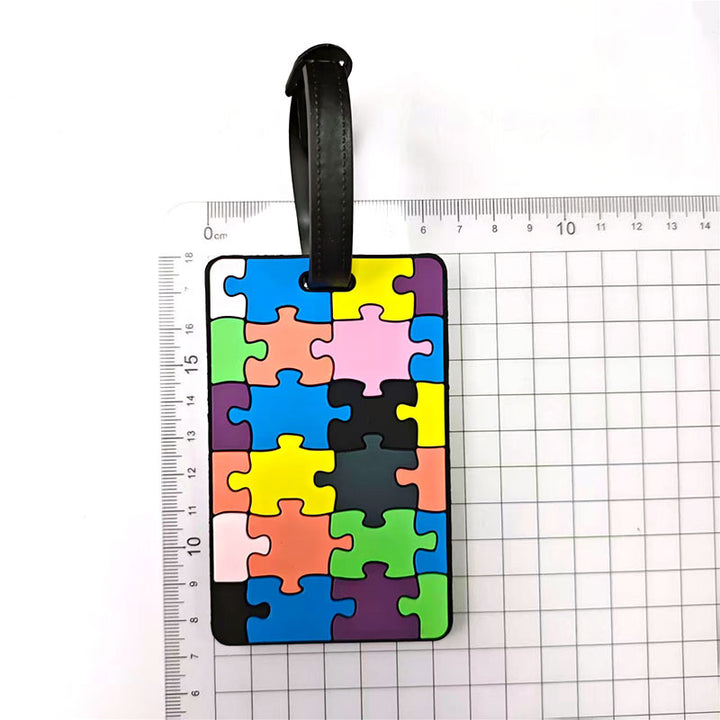 Unisex Luggage Tag in Creative Geometric Design Bowlift