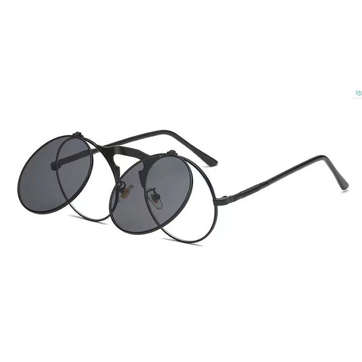 Ladies Round Designer Sunglasses with Innovative Frame Bowlift