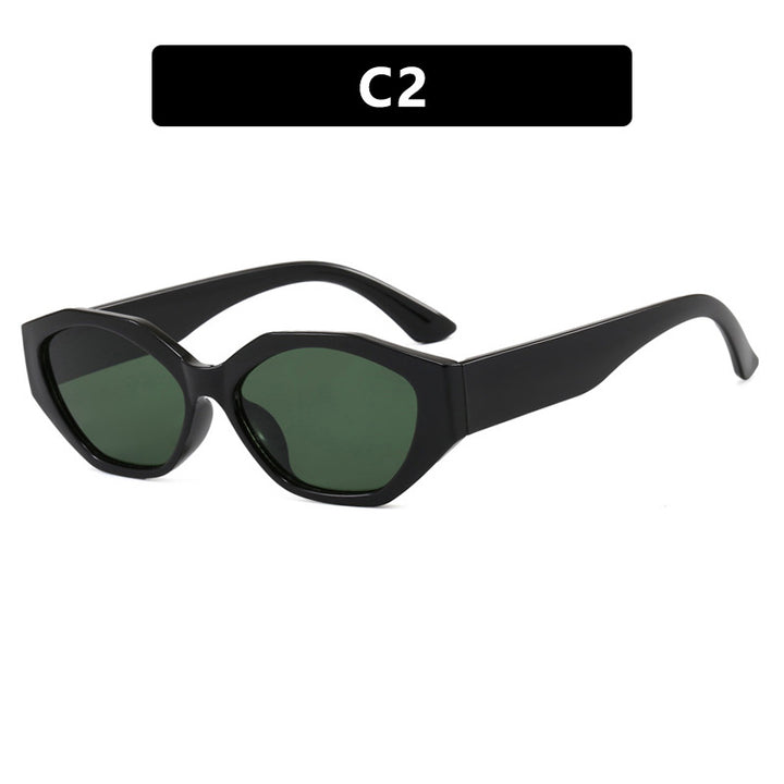 Women's stylish sunglasses in modern geometric design with protective UV filter Bowlift