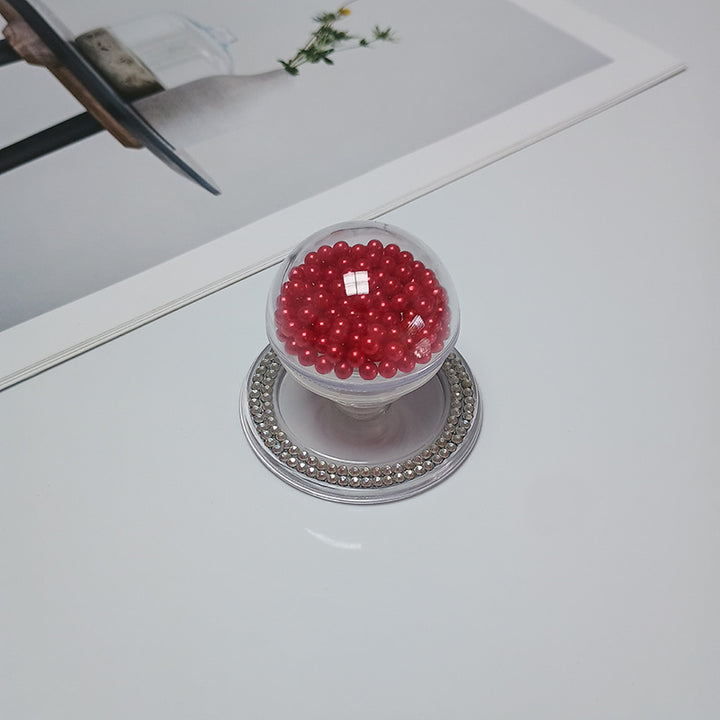 Decorative Beaded Cosmetic Mirror Bowlift