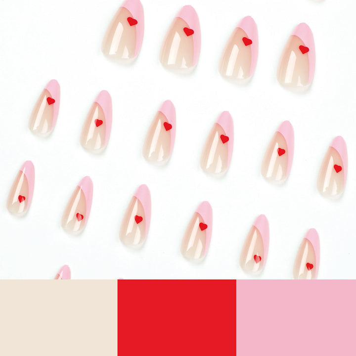 Artistic Nail Designs with Heart Accents Bowlift