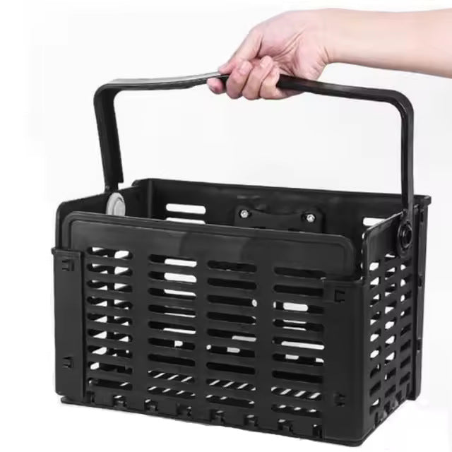 removable vented front bicycle cargo basket with universal handlebar mount Bowlift