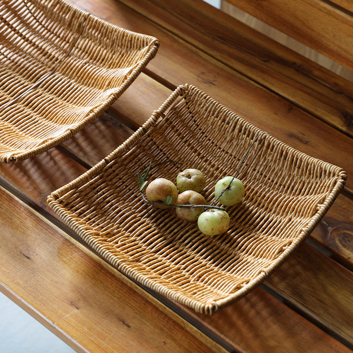 Handwoven Decorative Serving Basket Bowlift