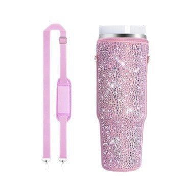 Ladies Glittering Insulated Bottle Case Bowlift