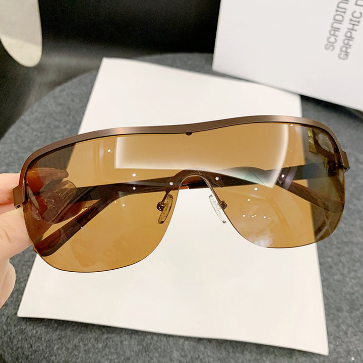 Women futuristic sunglasses with elegant minimalist design Bowlift