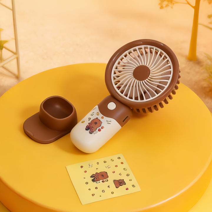 Women Portable Handheld Fan with Cute Design Bowlift