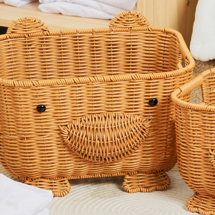 Decorative Animal-Themed Storage Basket Bowlift