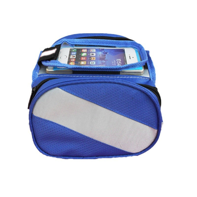 waterproof bicycle handlebar bag with touch-screen phone pocket Bowlift