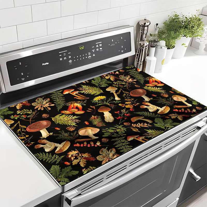 Decorative Heart and Bow-Themed Kitchen Mat