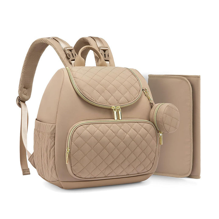 Elegant Quilted Backpack with Practical Compartments Bowlift