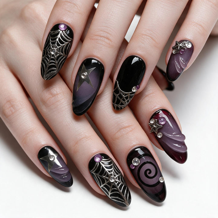 Artistic Halloween Nail Art Bowlift