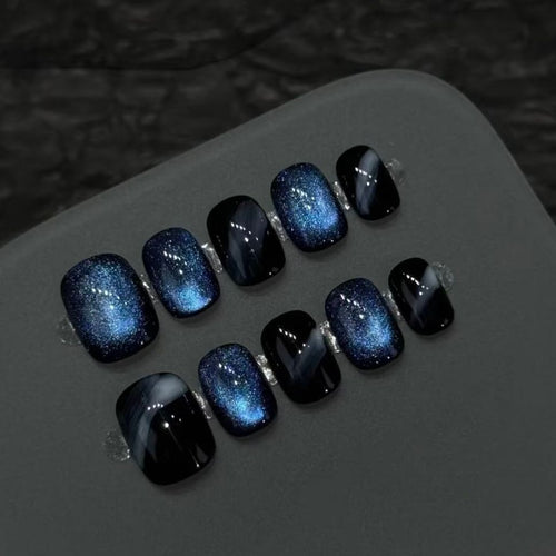 Galaxy-inspired Press-On Nail Set Bowlift