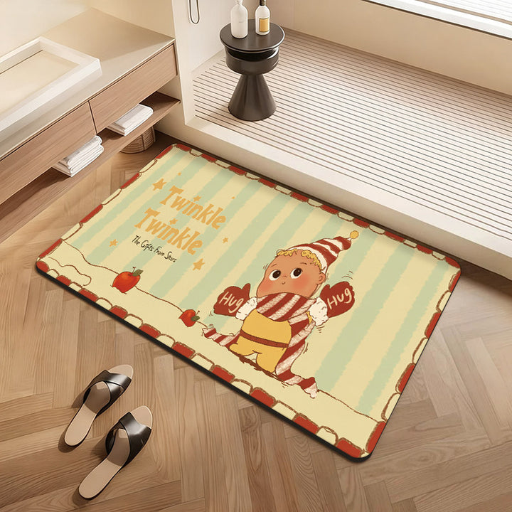 Playful Themed Bath Mat