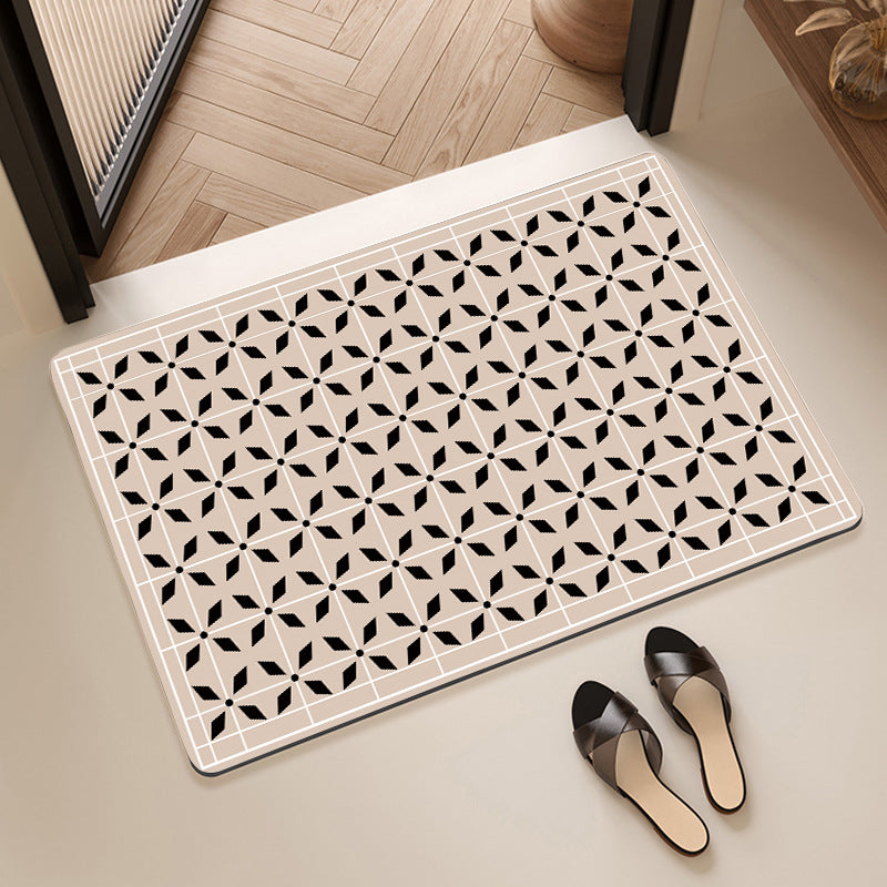 Geometric Pattern Decorative Floor Mat Bowlift