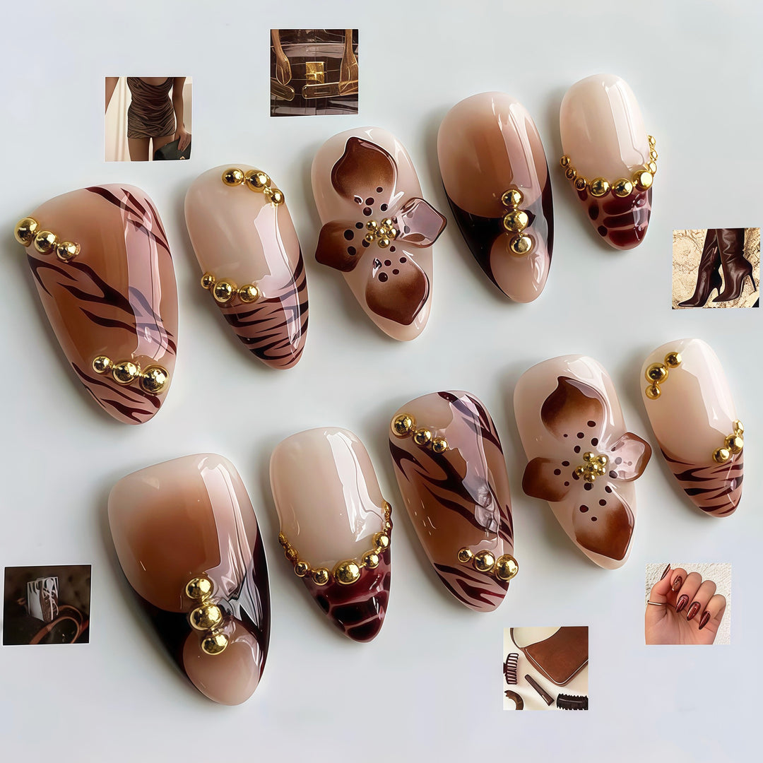 Artistic Decorative Press-On Nail Kit