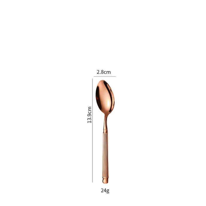 Elegant dessert spoon with exclusive surface design Bowlift