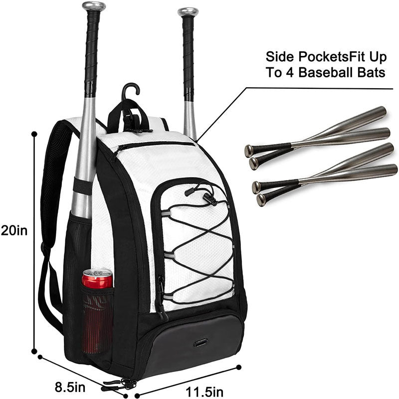 Multi-Compartment Baseball Gear Backpack Bowlift