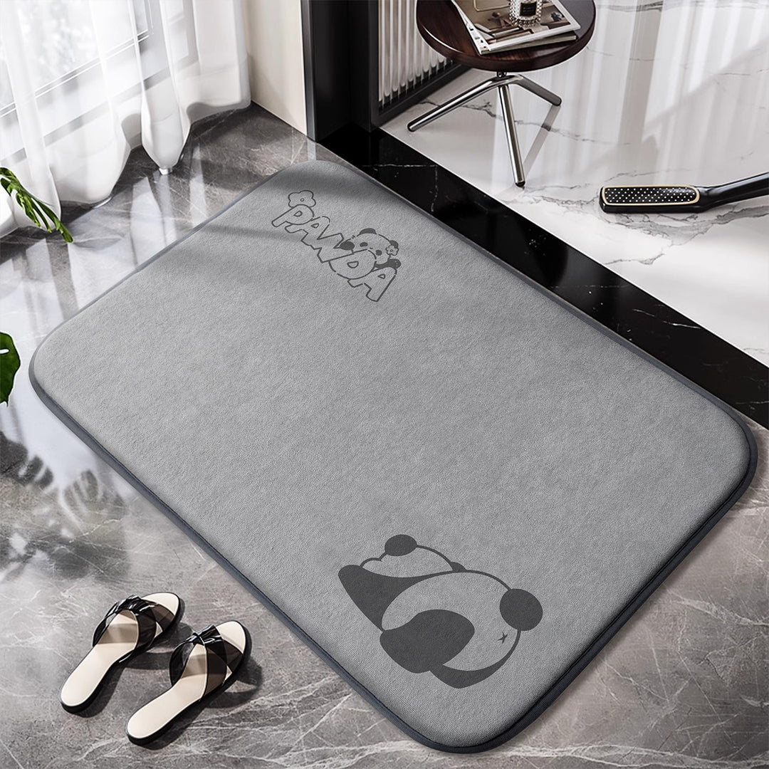 Non-slip bathroom rug with charming design Bowlift